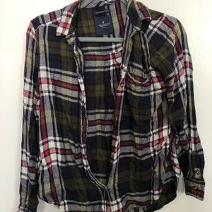American Eagle Earthy Tone Flannel